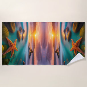 Starfish am Strand von Dawn Strandtuch