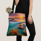 Starfish am Strand von Dawn Tasche (Von Nahem)