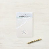 Starfish an einem abgelegenen Strand Post-it Klebezettel (Auf Schreibtisch)