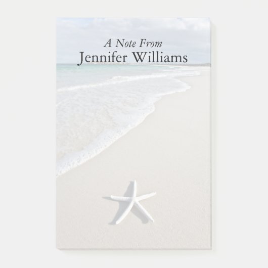 Starfish an einem abgelegenen Strand Post-it Klebezettel (Vorderseite)