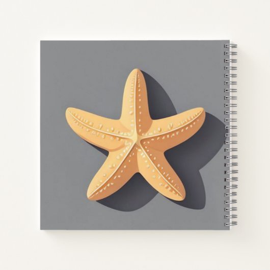 Starfish and Its Shadow Notizblock (Rückseite)