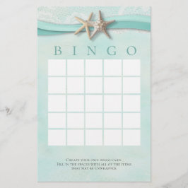 Starfish and Lace Shower Bingo