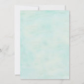 Starfish and Lace Vintag Beach Wedding Einladung (Rückseite)