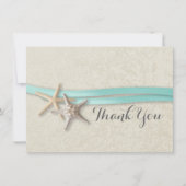 Starfish and Ribbon Flat Card Vielen Dank Dankeskarte (Vorderseite)