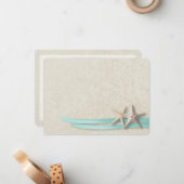 Starfish and Ribbon Flat Card Vielen Dank Mitteilungskarte (Vorderseite/Rückseite Beispiel)