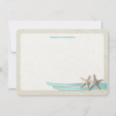 Starfish and Ribbon Flat Card Vielen Dank Mitteilungskarte (Rückseite)