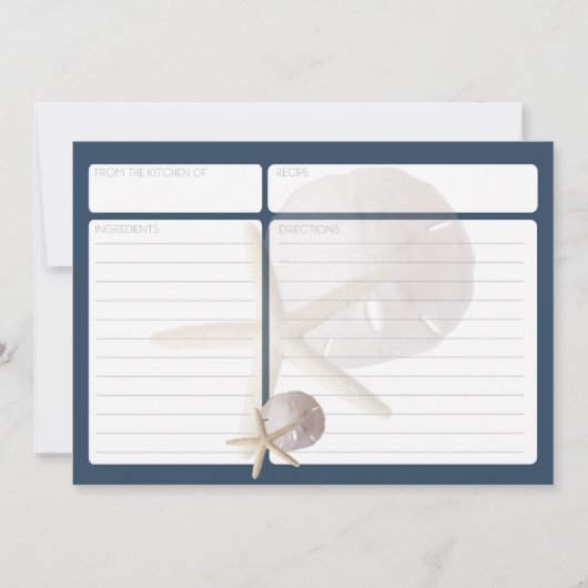 Starfish and Sand Dollar Recicard (Vorderseite)