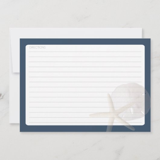 Starfish and Sand Dollar Recicard (Rückseite)