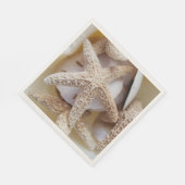 Starfish and Sand Dollars Elegante Küste Serviette (Ecke)