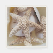 Starfish and Sand Dollars Elegante Küste Serviette (Vorderseite)