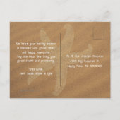 Starfish and Sand Dollars Weihnachtskarte Postkarte (Rückseite)