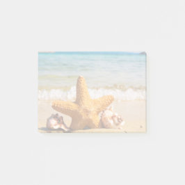 Starfish and Seashells am Strand Post-it Klebezettel