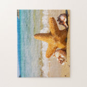 Starfish and Seashells am Strand Puzzle (Vertikal)