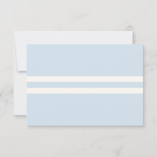 Starfish and Seashells am Strand Weddiong UAWG RSVP Karte (Rückseite)