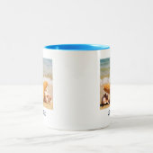 Starfish and Seashells im Beach Foto Custom Zweifarbige Tasse (Mittel)