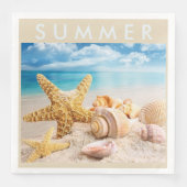 Starfish and Seashells Paper Napkins Serviette (Vorderseite)