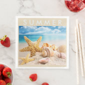 Starfish and Seashells Paper Napkins Serviette (Beispiel)