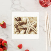 Starfish and Seashells Paper Napkins Serviette (Beispiel)