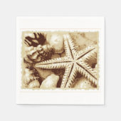 Starfish and Seashells Paper Napkins Serviette (Vorderseite)