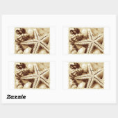 Starfish and Seashells Stickers (Blatt)
