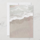 Starfish and Shells Tropical Beach Bridal Shower Einladung (Rückseite)