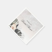 Starfish and Shells Tropical Beach Bridal Shower Serviette (Ecke)