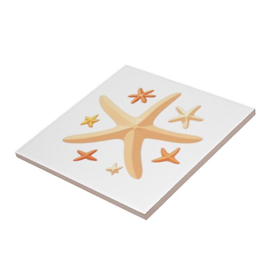 Starfish and the Small Ones Fliese (Seite)