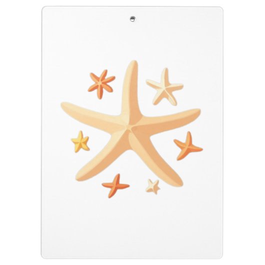 Starfish and the Small Ones Klemmbrett (Rückseite)