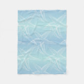 Starfish-Aqua-blaue Strand-Fleece-Decke Fleecedecke (Vorderseite)