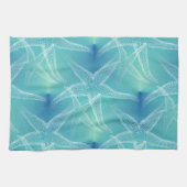 Starfish-Aqua-blaue Strand-Geschirrtücher Geschirrtuch (Horizontal)
