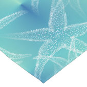 Starfish-Aqua-blauer Seestrand-Tabellen-Läufer Kurzer Tischläufer (Ecke)