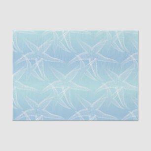 Starfish-Aqua-blaues Strand-Seidenpapier Seidenpapier