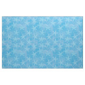 Starfish Aqua Blue Stoff (Fat Quarter (45,7 x 55,9 cm))