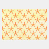 Starfish Aquarellmuster Geschenkpapier Set (Vorderseite 3)