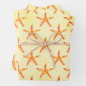 Starfish Aquarellmuster Geschenkpapier Set (Beispiel)