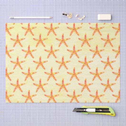 Starfish Aquarellmuster Seidenpapier (Handwerk)