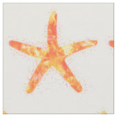 Starfish Aquarellmuster Stoff (Nahaufnahme)