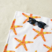 Starfish Aquarellmuster Strandtuch (Beispiel)