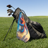 Starfish Art Golfhandtuch (Gras)
