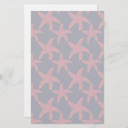 Starfish-Art-Muster Briefpapier (Vorne/Hinten)