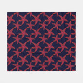 Starfish-Art-Muster Fleecedecke (Vorderseite (Horizontal))