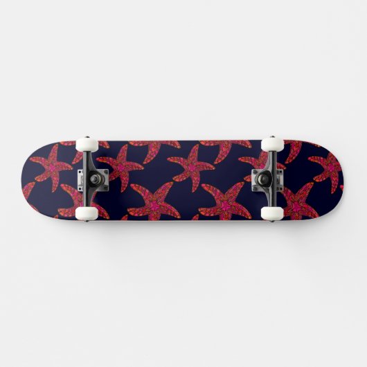 Starfish-Art-Muster Skateboard (Horizontal)