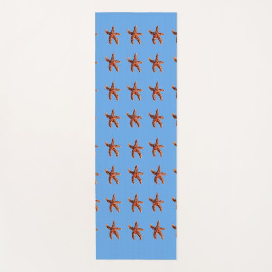 Starfish auf Blau Yogamatte (Vorderseite)