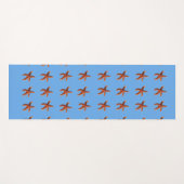 Starfish auf Blau Yogamatte (Vorderseite (Horizontal))