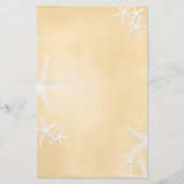 Starfish auf braunem Schreibpapier Briefpapier (Vorderseite)