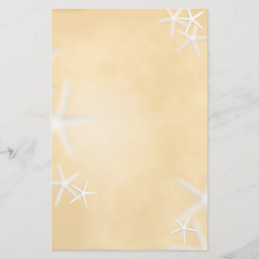 Starfish auf braunem Schreibpapier Briefpapier (Vorderseite)