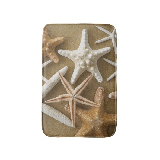 Starfish auf dem Sand Badematte (Vorderseite Vertikal)