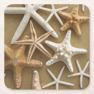 Starfish auf dem Sand Rechteckiger Pappuntersetzer