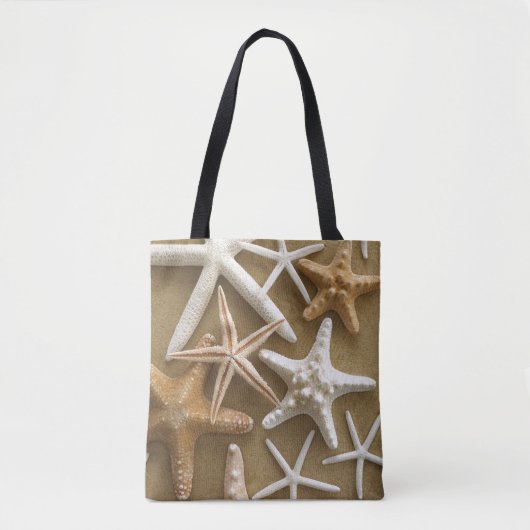 Starfish auf dem Sand Tasche (Vorderseite)