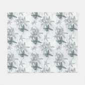 Starfish auf dem Seemuster Fleecedecke (Vorderseite (Horizontal))
